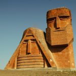 Monumento nella capitale Stepanakert, Nagorno-Karabakh